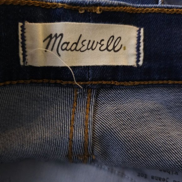 Madewell 10" High Rise Skinny Jean Dark Wash Plus Size Women's sz 35 - Picture 7 of 8